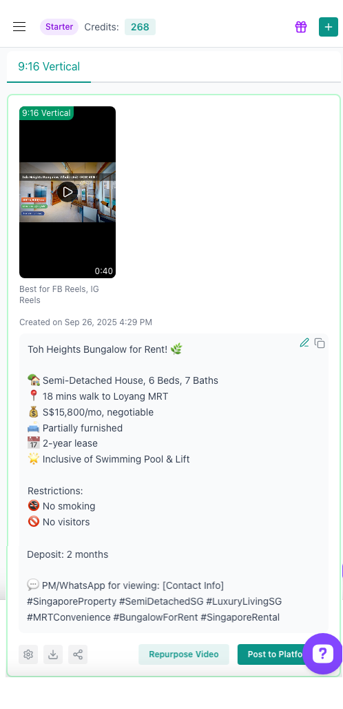 Step 3 — post to all platforms